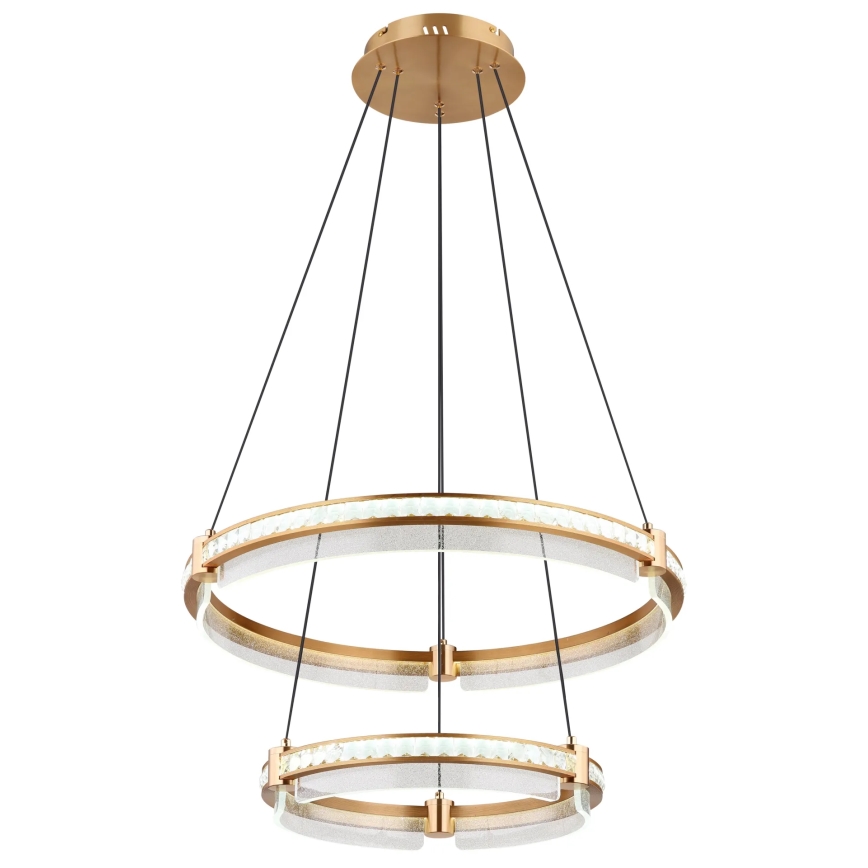 Globo - LED dimmbarer Kristall-Pendelleuchter an Kabel LED/78W/230V 2700K-6000K + Fernbedienung