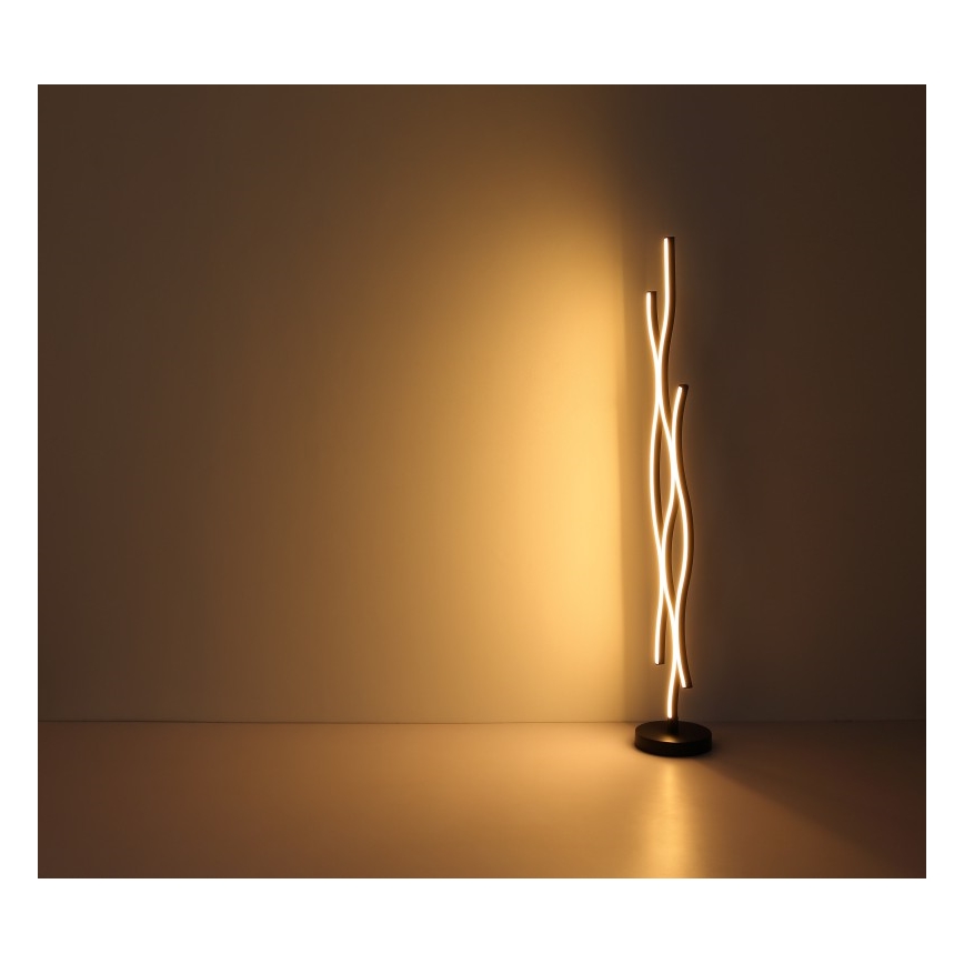 Globo - LED-Stehleuchte LED/28W/230V 3000K schwarz/golden