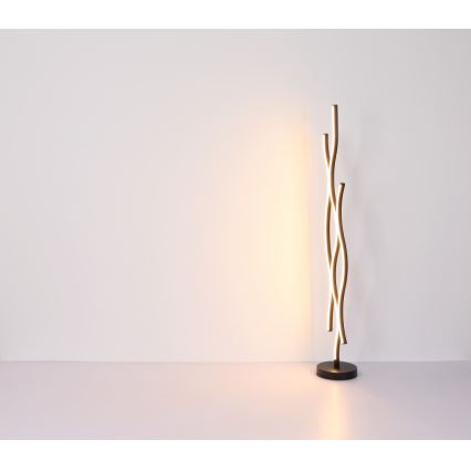 Globo - LED-Stehleuchte LED/28W/230V 3000K schwarz/golden