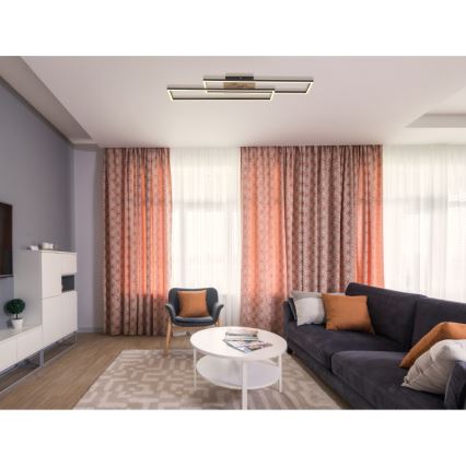 Globo - LED-Deckenleuchte LED/30W/230V 3000K 60x80 cm schwarz