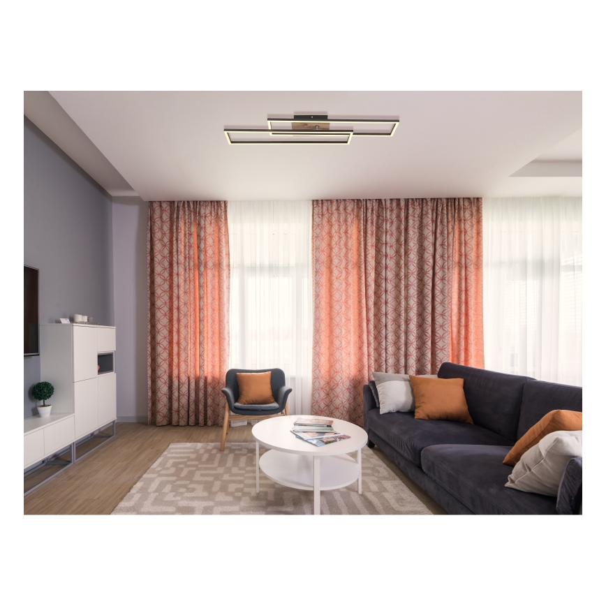Globo - LED-Deckenleuchte LED/30W/230V 3000K 60x80 cm schwarz