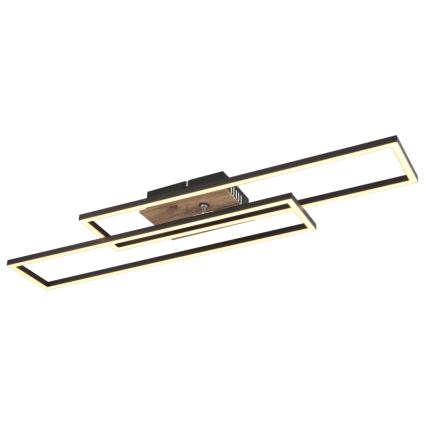 Globo - LED-Deckenleuchte LED/30W/230V 3000K 60x80 cm schwarz