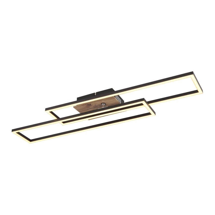 Globo - LED-Deckenleuchte LED/30W/230V 3000K 60x80 cm schwarz