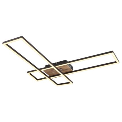 Globo - LED-Deckenleuchte LED/30W/230V 3000K 60x80 cm schwarz