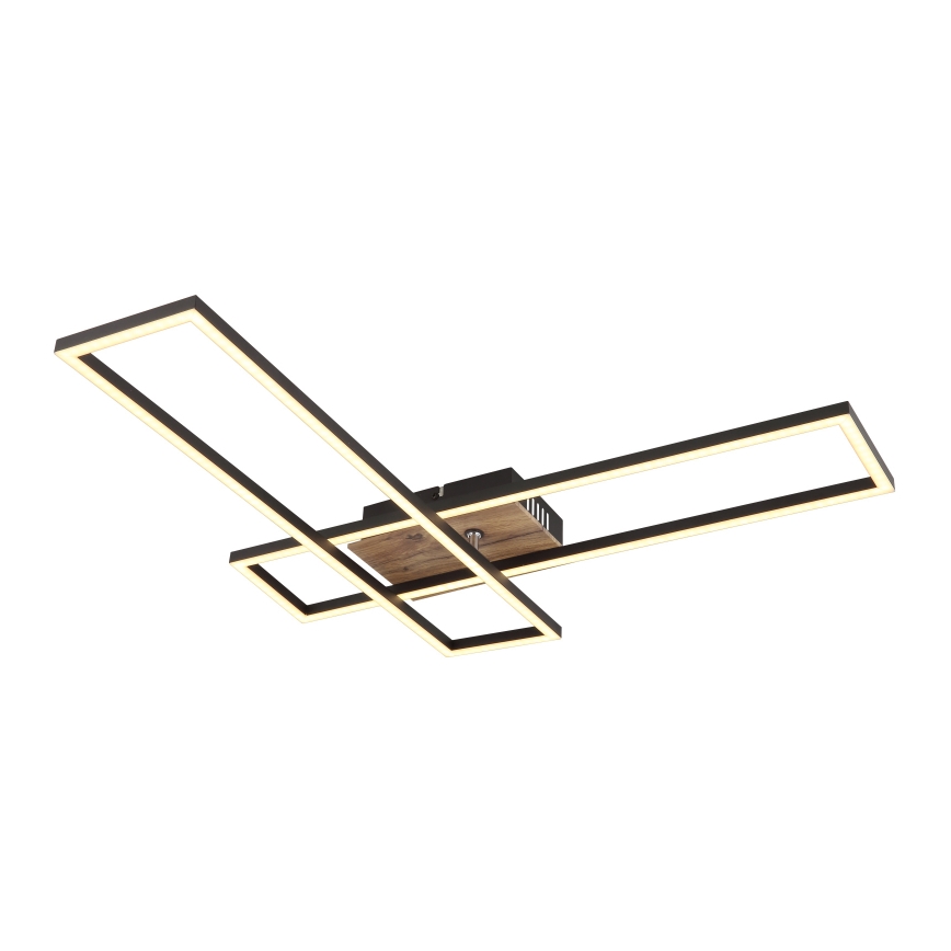 Globo - LED-Deckenleuchte LED/30W/230V 3000K 60x80 cm schwarz