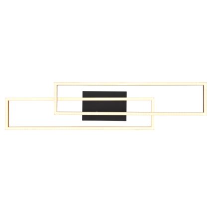 Globo - LED-Deckenleuchte LED/30W/230V 3000K 60x80 cm schwarz/golden