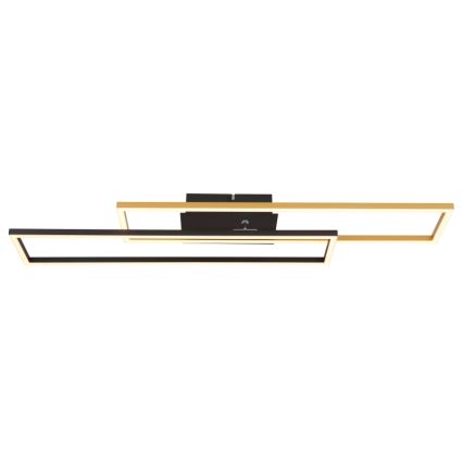 Globo - LED-Deckenleuchte LED/30W/230V 3000K 60x80 cm schwarz/golden