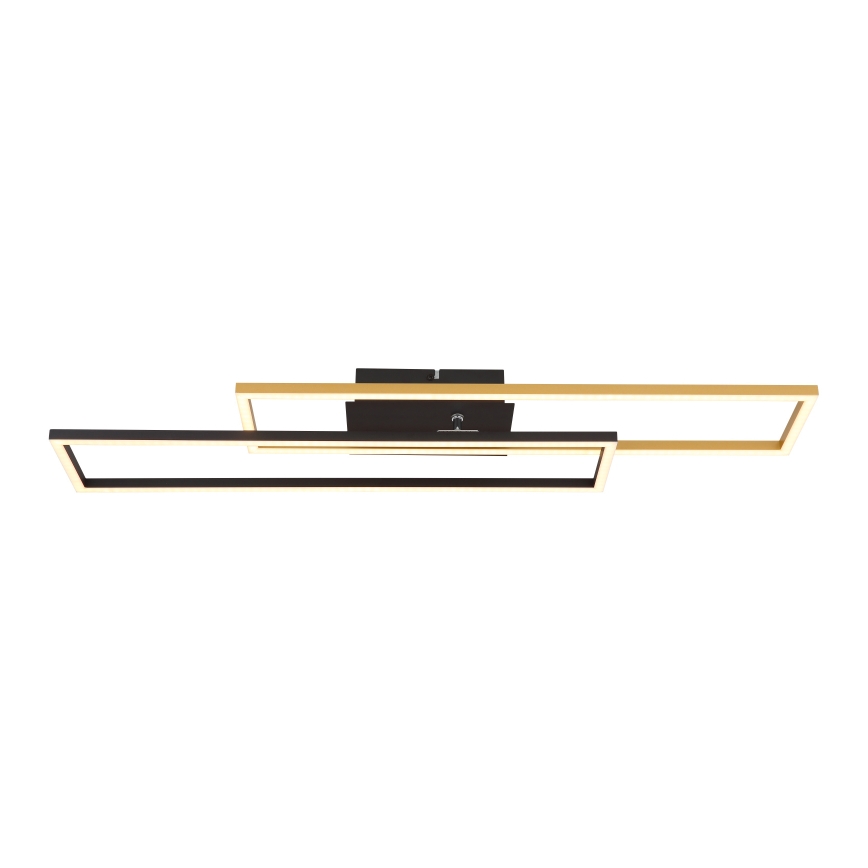 Globo - LED-Deckenleuchte LED/30W/230V 3000K 60x80 cm schwarz/golden