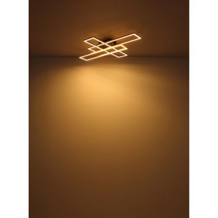Globo - LED-Deckenleuchte LED/30W/230V 3000K 60x80 cm schwarz/golden
