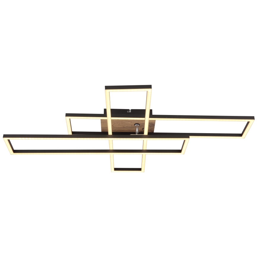Globo - LED-Deckenleuchte LED/40W/230V 3000K 60x80 cm schwarz
