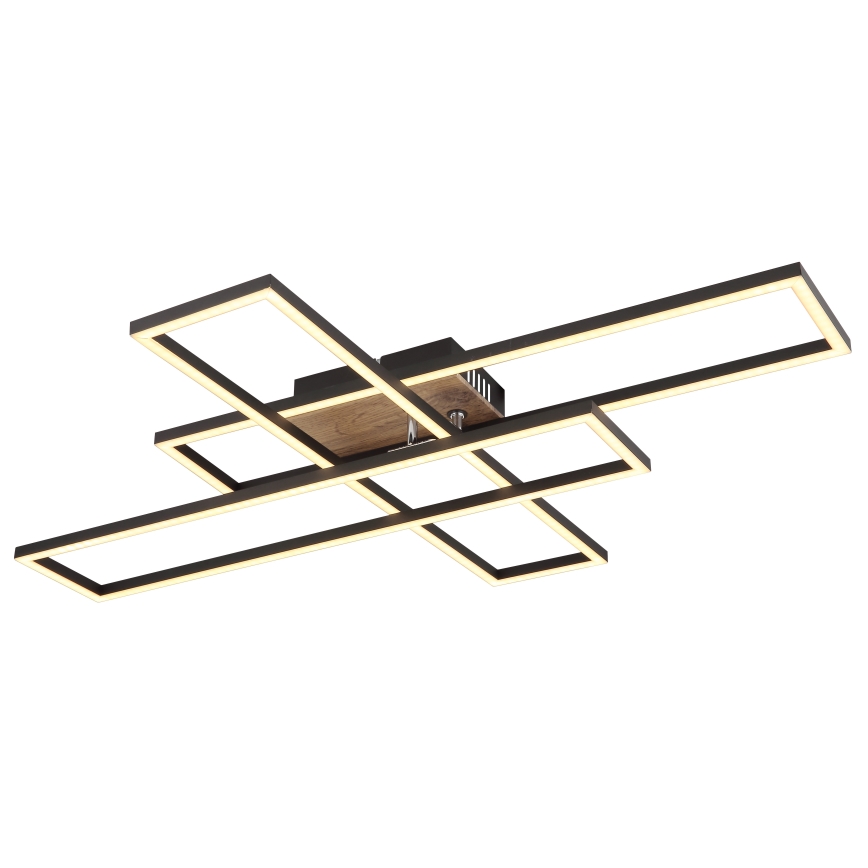 Globo - LED-Deckenleuchte LED/40W/230V 3000K 60x80 cm schwarz