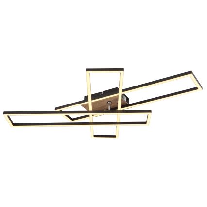 Globo - LED-Deckenleuchte LED/40W/230V 3000K 60x80 cm schwarz