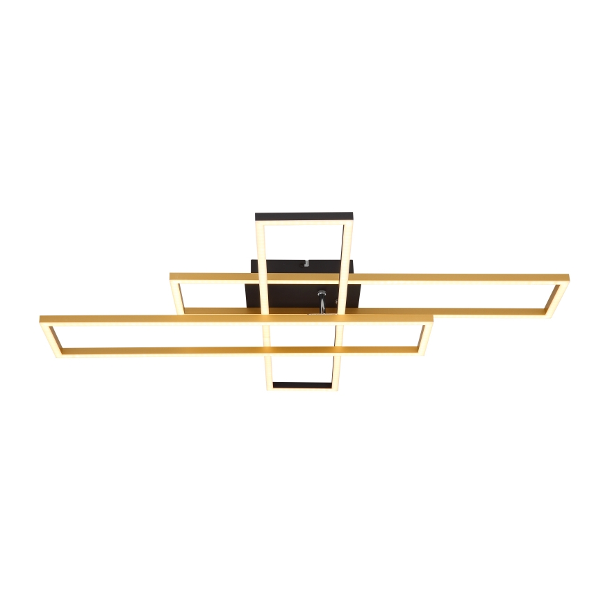 Globo - LED-Deckenleuchte LED/40W/230V 3000K 60x80 cm schwarz/golden
