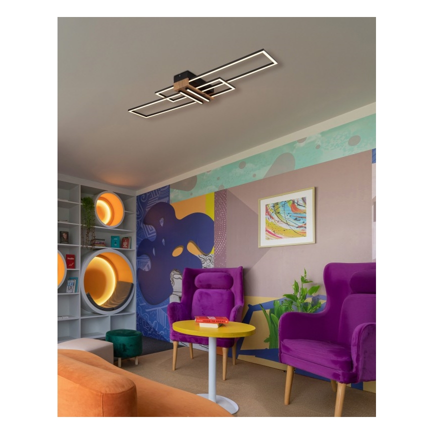 Globo - LED-Deckenleuchte LED/40W/230V 3000K 25x100 cm schwarz