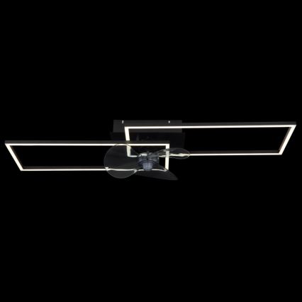 Globo - Dimmbare LED-Deckenleuchte mit Ventilator LED/38W/230V 3000-6500K + Fernbedienung