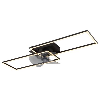 Globo - Dimmbare LED-Deckenleuchte mit Ventilator LED/38W/230V 3000-6500K + Fernbedienung