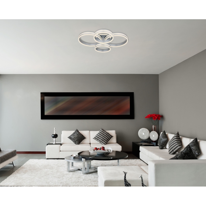 Globo - Dimmbare LED-Deckenleuchte LED/90W/230V 2700-6000K 68x85 cm + Fernbedienung