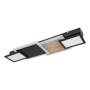 Globo 67279-30 - LED-Deckenleuchte CAROLINE LED/30W/230V 25x71,5 cm beige/schwarz