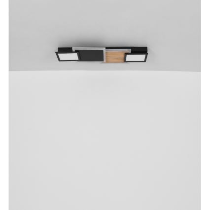 Globo 67279-30 - LED-Deckenleuchte CAROLINE LED/30W/230V 25x71,5 cm beige/schwarz