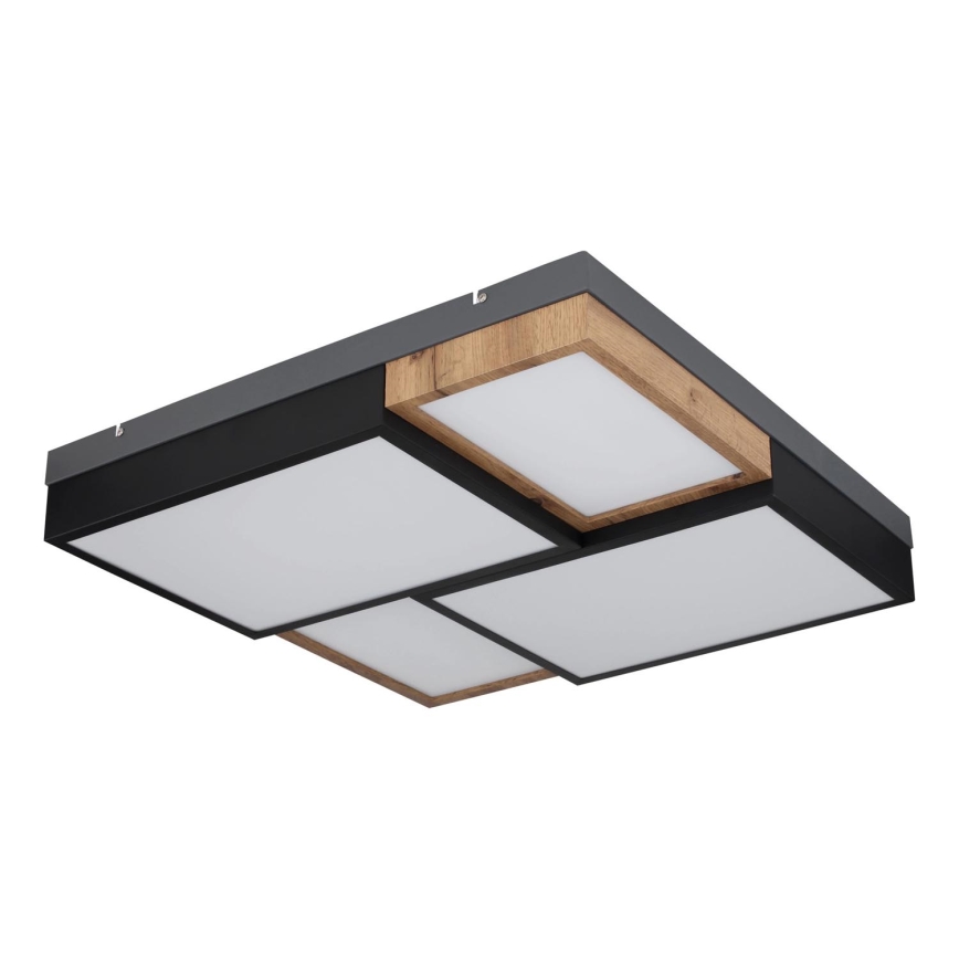 Globo 67286-50 - LED-Deckenleuchte GUNDI LED/50W/230V 60x60 cm braun/schwarz