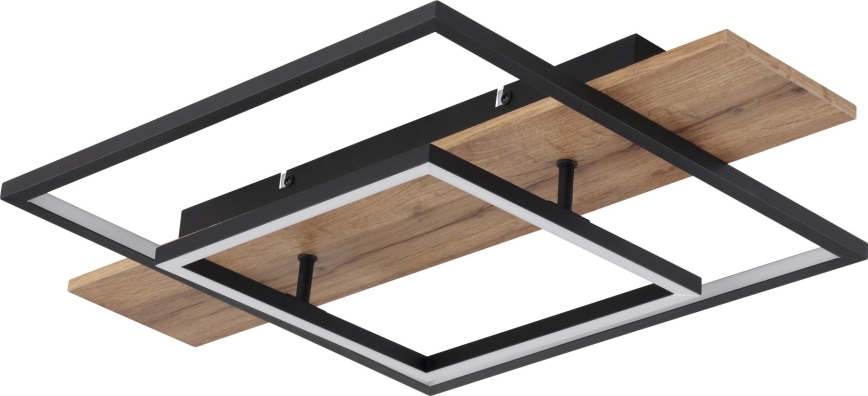Globo 67289D - LED-dimmbare Deckenleuchte VANNI LED/24W/230V 40x60 cm braun/schwarz