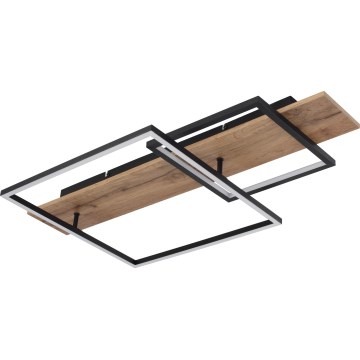 Globo 67289D1 - LED-Deckenleuchte VANNI LED/24W/230V 40x75 cm braun/schwarz