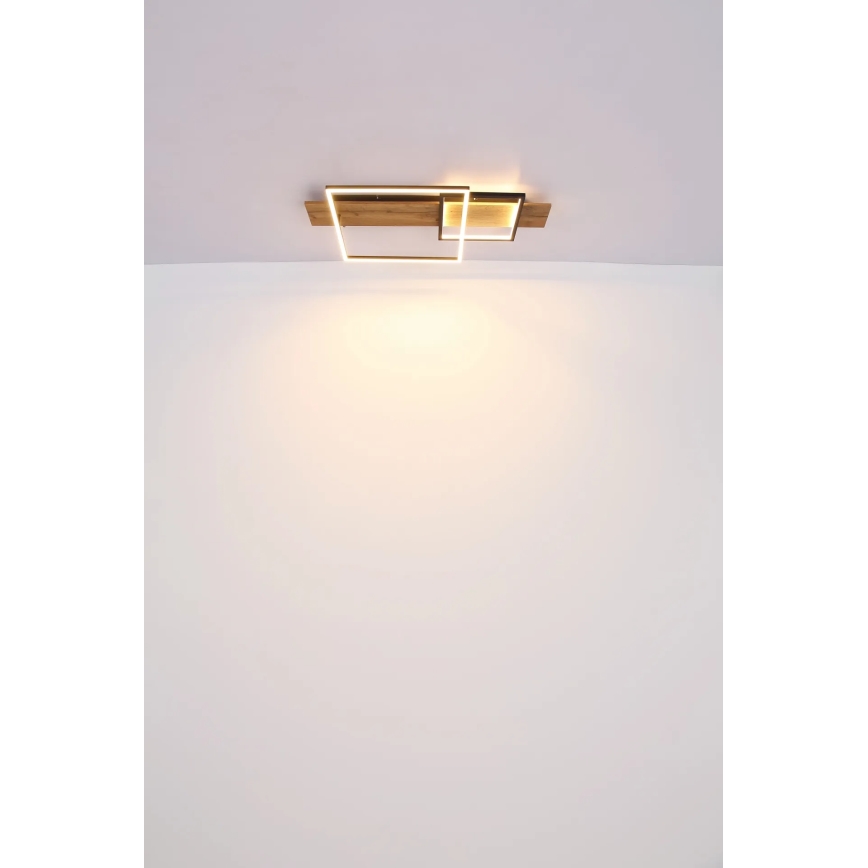 Globo 67289D1 - LED-Deckenleuchte VANNI LED/24W/230V 40x75 cm braun/schwarz