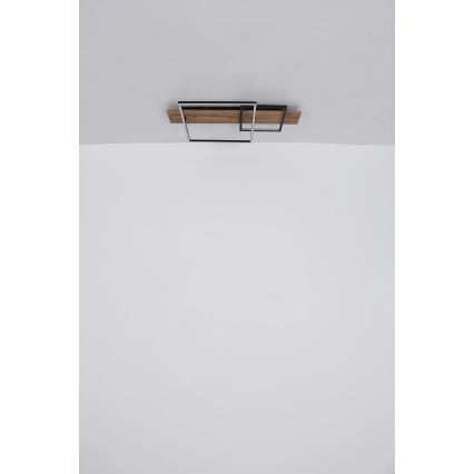 Globo 67289D1 - LED-Deckenleuchte VANNI LED/24W/230V 40x75 cm braun/schwarz