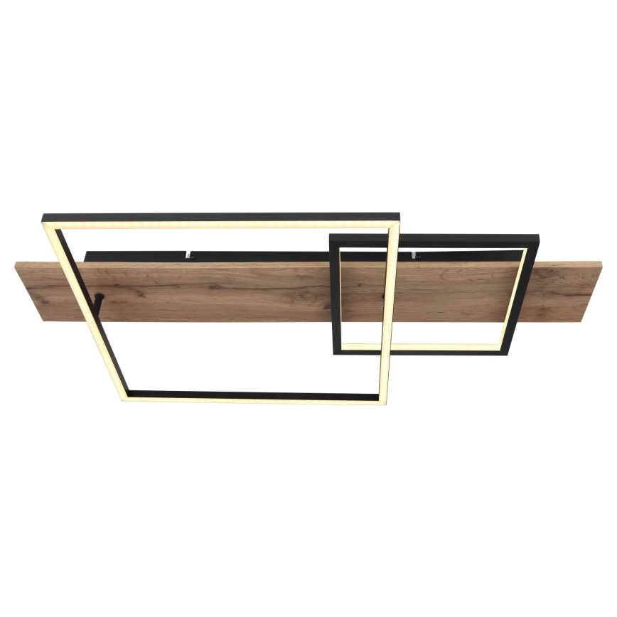 Globo 67289D1 - LED-Deckenleuchte VANNI LED/24W/230V 40x75 cm braun/schwarz