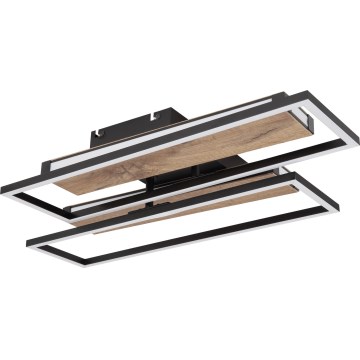 Globo 67299D1 - LED Deckenleuchte COLLI LED/48W/230V 52x60 cm braun/schwarz