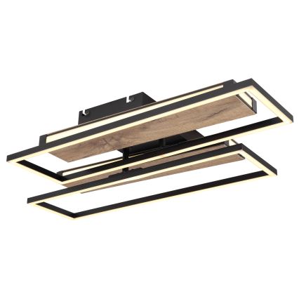 Globo 67299D1 - LED Deckenleuchte COLLI LED/48W/230V 52x60 cm braun/schwarz