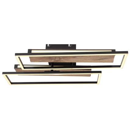 Globo 67299D1 - LED Deckenleuchte COLLI LED/48W/230V 52x60 cm braun/schwarz