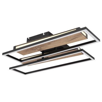 Globo 67299D1 - LED Deckenleuchte COLLI LED/48W/230V 52x60 cm braun/schwarz