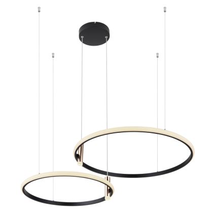 Globo - Dimmbare LED-Hängeleuchte LED/55W/230V 2700-6000K schwarz + Fernbedienung
