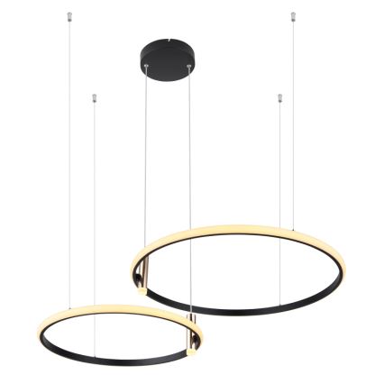 Globo - Dimmbare LED-Hängeleuchte LED/55W/230V 2700-6000K schwarz + Fernbedienung
