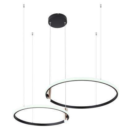 Globo - Dimmbare LED-Hängeleuchte LED/55W/230V 2700-6000K schwarz + Fernbedienung