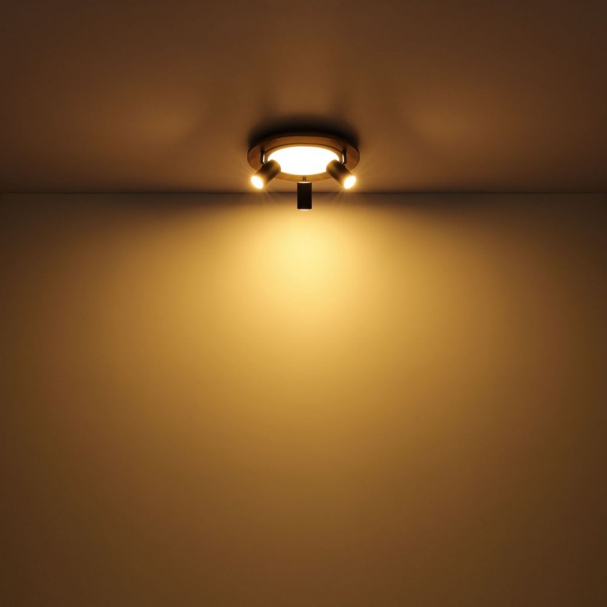 Globo - LED-Strahler 3xGU10/5W/230V + LED/15W/230V