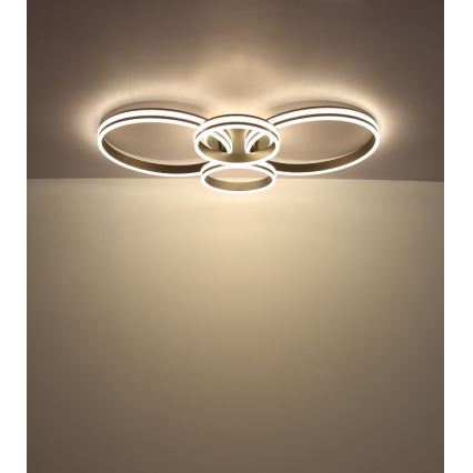 Globo - LED-Deckenleuchte LED/39W/230V 2700/4500/6500K 106x60 cm anthrazit