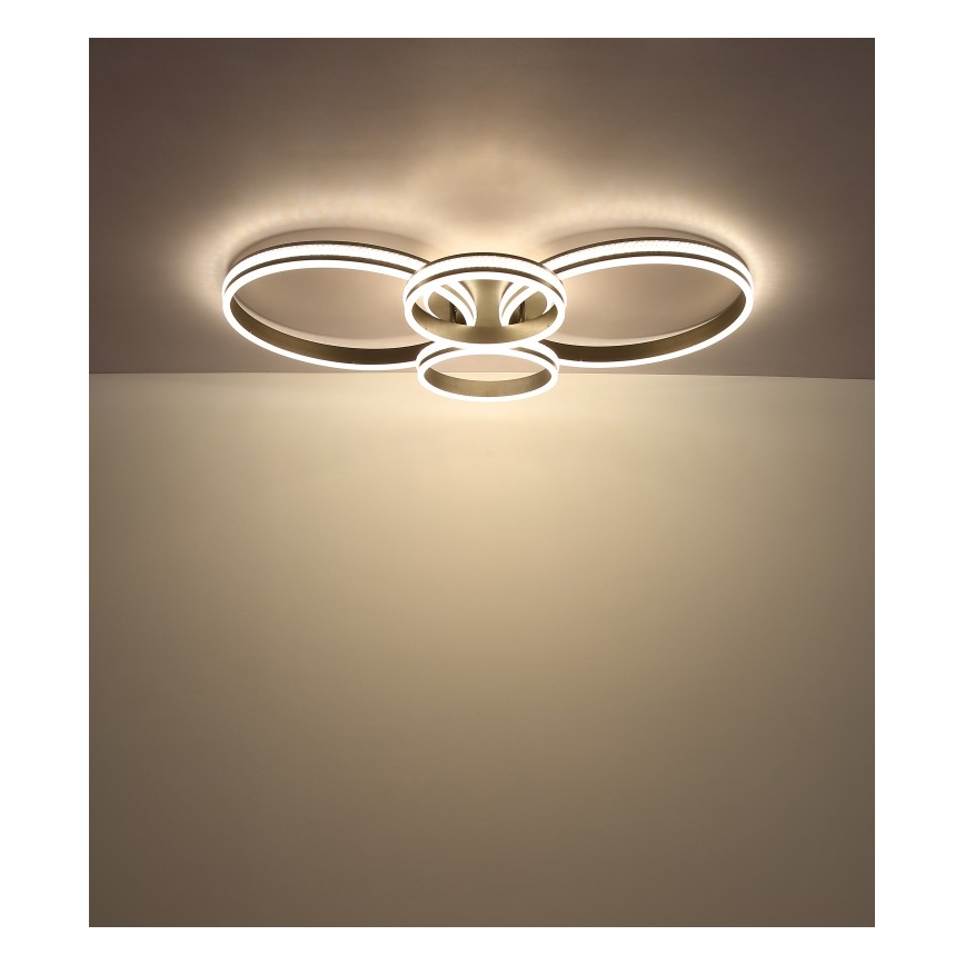Globo - LED-Deckenleuchte LED/39W/230V 2700/4500/6500K 106x60 cm anthrazit