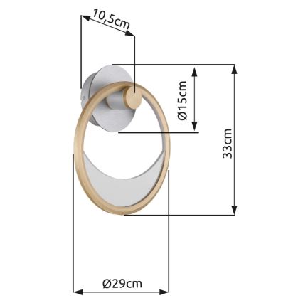 Globo - LED-Wandleuchte LED/16W/230V