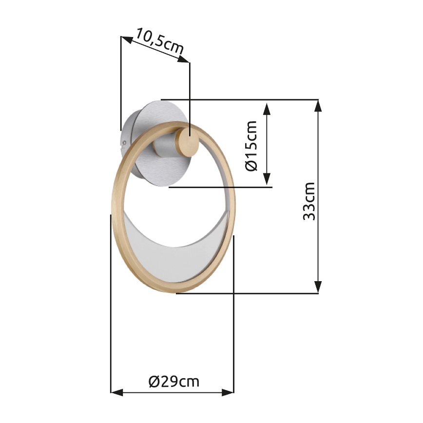 Globo - LED-Wandleuchte LED/16W/230V