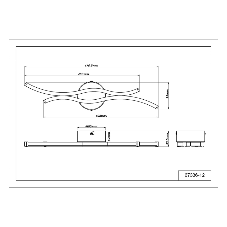 Globo - LED-Deckenleuchte LED/12W/230V 3000K