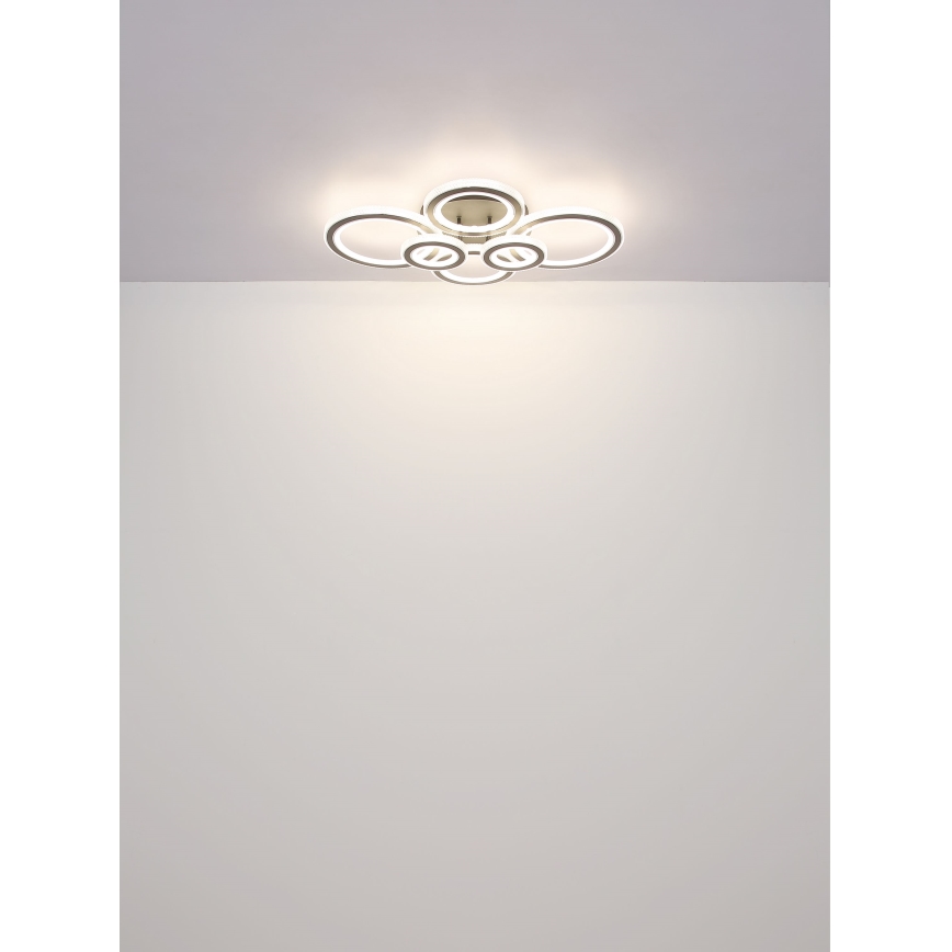 Globo - Dimmbare LED-Deckenleuchte LED/60W/230V 2700-6000K 56x78 cm anthrazit + Fernbedienung