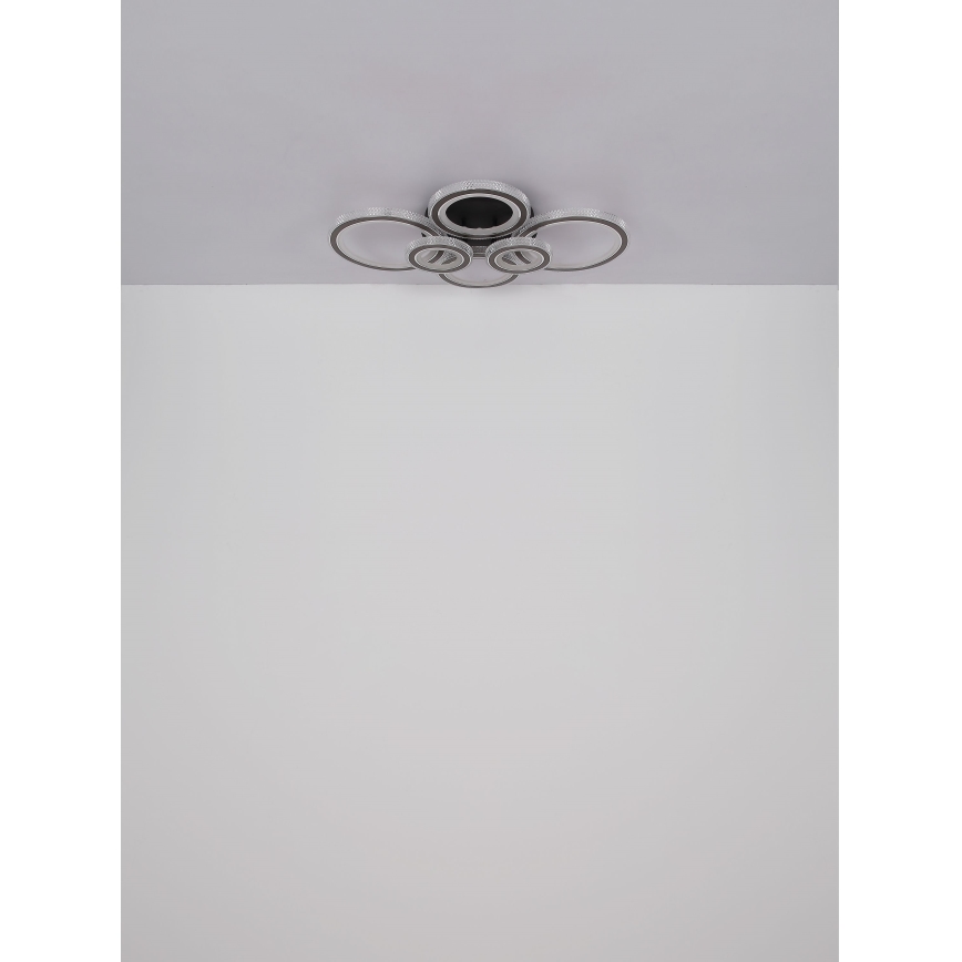 Globo - Dimmbare LED-Deckenleuchte LED/60W/230V 2700-6000K 56x78 cm anthrazit + Fernbedienung