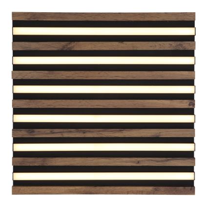 Globo - LED-Deckenleuchte LED/30W/230V 3000K 45x45 cm Holz