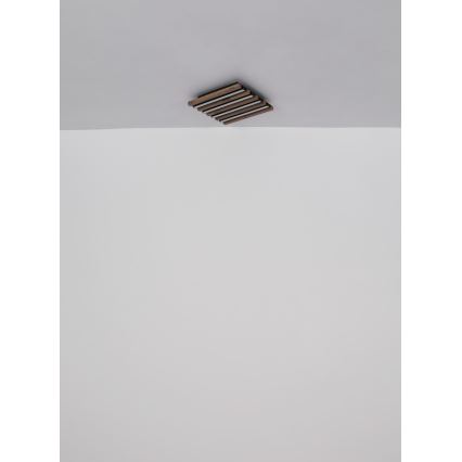 Globo - LED-Deckenleuchte LED/30W/230V 3000K 45x45 cm Holz