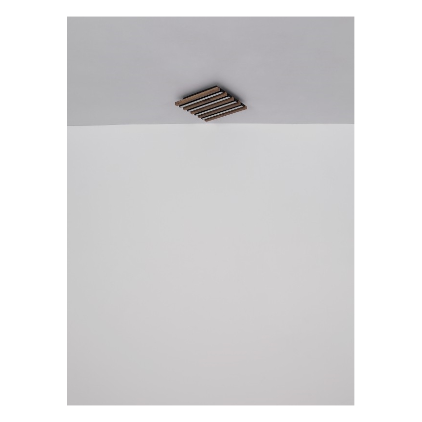 Globo - LED-Deckenleuchte LED/30W/230V 3000K 45x45 cm Holz