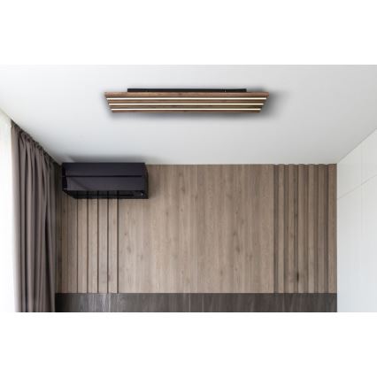 Globo - LED-Deckenleuchte LED/30W/230V 3000K 80x20 cm Holz