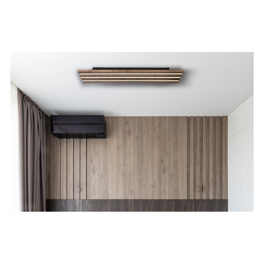 Globo - LED-Deckenleuchte LED/30W/230V 3000K 80x20 cm Holz