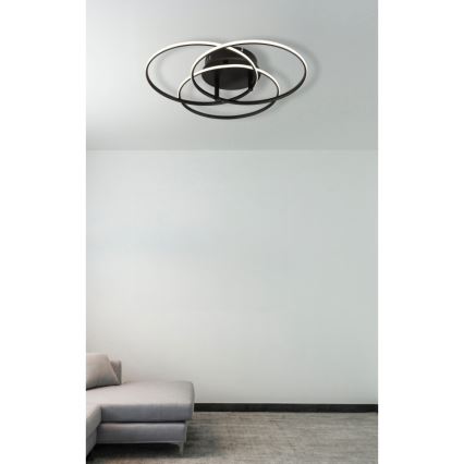 Globo - LED-Deckenleuchte LED/40W/230V 4000K d 45,6 cm schwarz